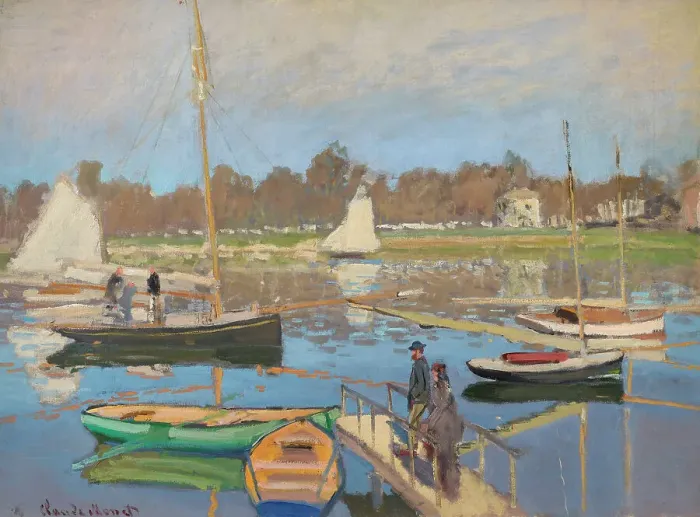 Framed Print : Le bassin d'Argenteuil, 1874. Creator: Monet, Claude (1840-1926)