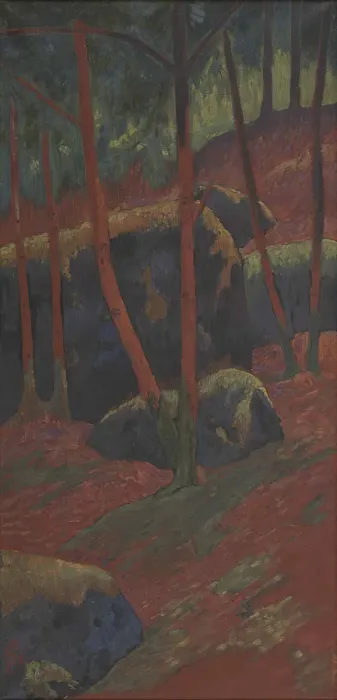 Framed Print : Le Bois rouge, c. 1895. Creator: Serusier, Paul (1864-1927) Framed Print : Le Bois rouge, c. 1895. Creator: Serusier, Paul (1864-1927)