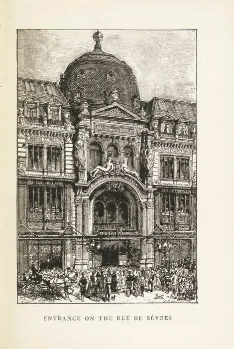 Framed Print : Le Bon Marché: Entrance on the Rue de Sèvres, 1892. Creator: Anonymous Framed Print : Le Bon Marché: Entrance on the Rue de Sèvres, 1892. Creator: Anonymous