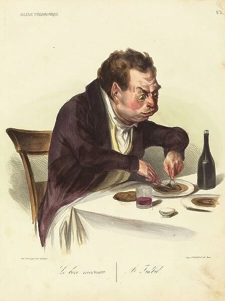 Le bon morceau, 1836. Creator: Honore Daumier