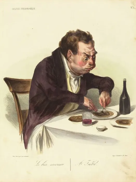 Framed Print : Le bon morceau, 1836. Creator: Honore Daumier Framed Print : Le bon morceau, 1836. Creator: Honore Daumier