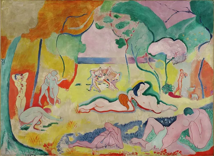 Framed Print : Le bonheur de vivre (The Joy of Life), 1905-1906. Creator: Henri Matisse