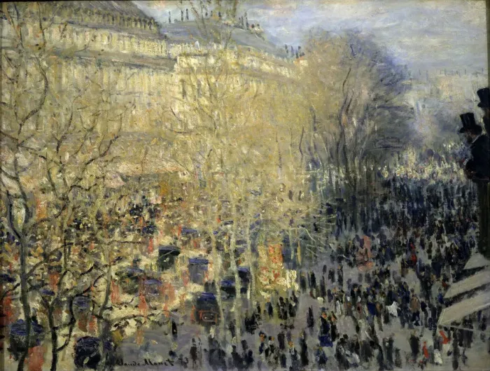 Framed Print : Le Boulevard des Capucines, 1873. Artist: Claude Monet Framed Print : Le Boulevard des Capucines, 1873. Artist: Claude Monet