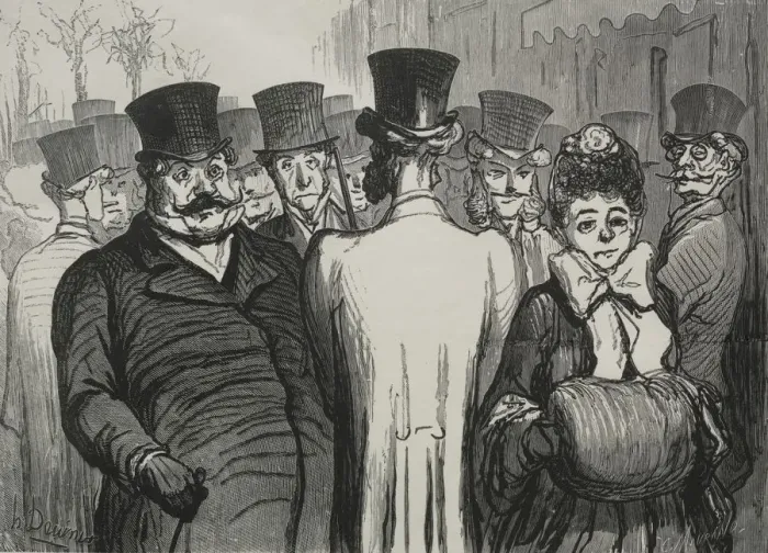 Framed Print : Le boulevard des Italiens. Creator: Honore Daumier (French, 1808-1879) Framed Print : Le boulevard des Italiens. Creator: Honore Daumier (French, 1808-1879)