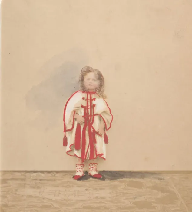 Framed Print : Le bournous (colorie), 1860s. Creator: Pierre-Louis Pierson Framed Print : Le bournous (colorie), 1860s. Creator: Pierre-Louis Pierson