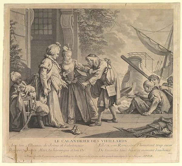 Le Calandrier des Vieillards (The Calendar of Old Men, from Suite d Estampes Nouve