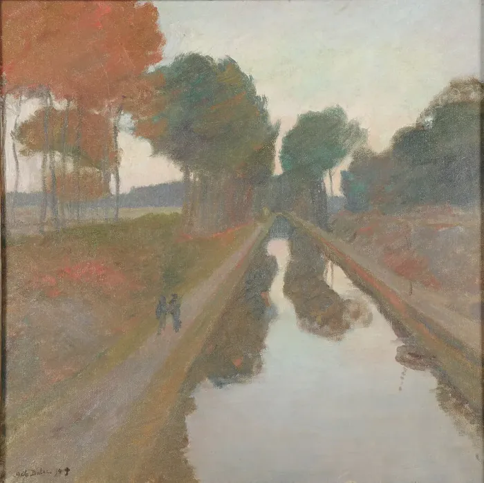 Framed Print : Le canal, 1894. Creator: Dulac, Charles-Marie (1865-1898) Framed Print : Le canal, 1894. Creator: Dulac, Charles-Marie (1865-1898)