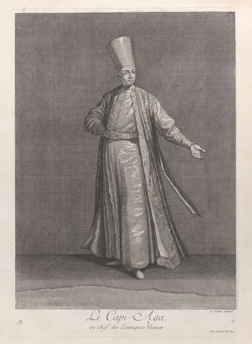 Framed Print : Le Capi-Aga, ou chef des Eunuques blancs, 1714-15. Creator: Unknown Framed Print : Le Capi-Aga, ou chef des Eunuques blancs, 1714-15. Creator: Unknown