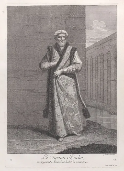 Framed Print : Le Capitan-Pacha, ou le Grand Amiral en habit de ceremonie, 1714-15. Creator: Unknown Framed Print : Le Capitan-Pacha, ou le Grand Amiral en habit de ceremonie, 1714-15. Creator: Unknown