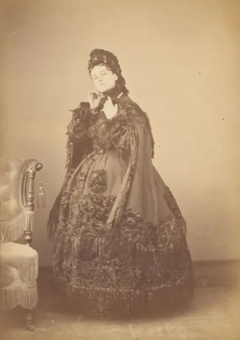 Framed Print : Le Caracul (L Astrakhan), 1860s. Creator: Pierre-Louis Pierson Framed Print : Le Caracul (L Astrakhan), 1860s. Creator: Pierre-Louis Pierson