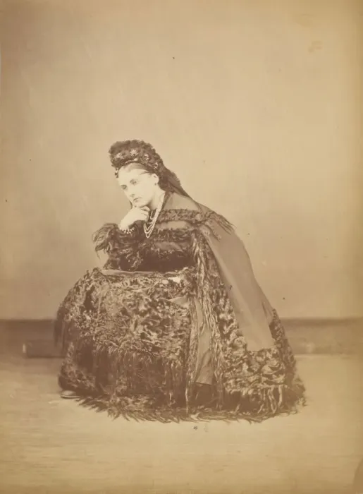 Framed Print : Le Caracul (L Astrakhan), 1860s. Creator: Pierre-Louis Pierson Framed Print : Le Caracul (L Astrakhan), 1860s. Creator: Pierre-Louis Pierson