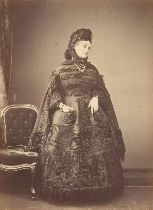 Framed Print : Le Caracul (L Astrakhan), 1860s. Creator: Pierre-Louis Pierson Framed Print : Le Caracul (L Astrakhan), 1860s. Creator: Pierre-Louis Pierson
