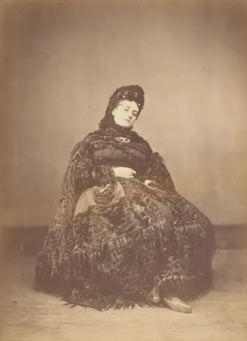 Framed Print : Le Caracul (L Astrakhan), 1860s. Creator: Pierre-Louis Pierson Framed Print : Le Caracul (L Astrakhan), 1860s. Creator: Pierre-Louis Pierson