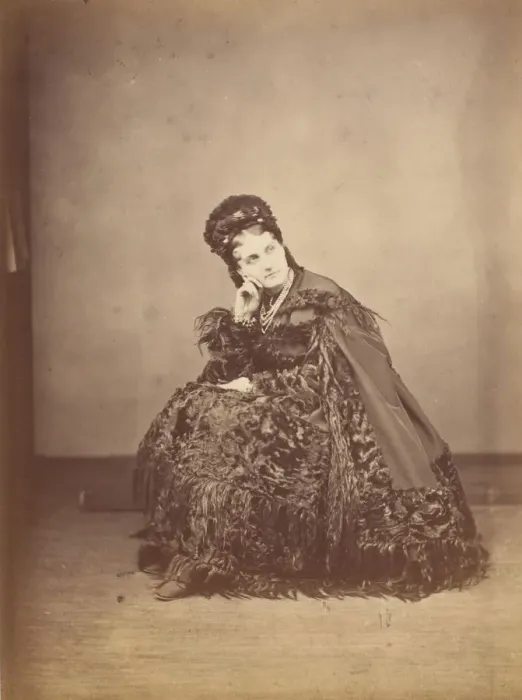 Framed Print : Le Caracul (L Astrakhan), 1860s. Creator: Pierre-Louis Pierson Framed Print : Le Caracul (L Astrakhan), 1860s. Creator: Pierre-Louis Pierson