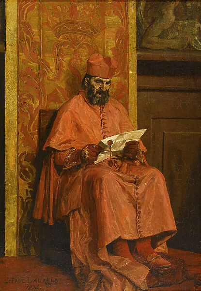 Le Cardinal, 1874. Creator: Jean-Paul Laurens