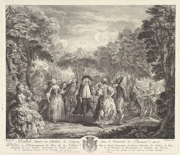Le Carnaval du Parnasse, 1761-62. Creator: Pierre Francois Basan