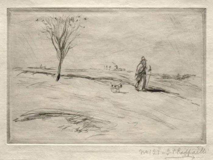 Framed Print : Le Chamineau. Creator: Jean-Francois Raffaelli (French, 1850-1924) Framed Print : Le Chamineau. Creator: Jean-Francois Raffaelli (French, 1850-1924)