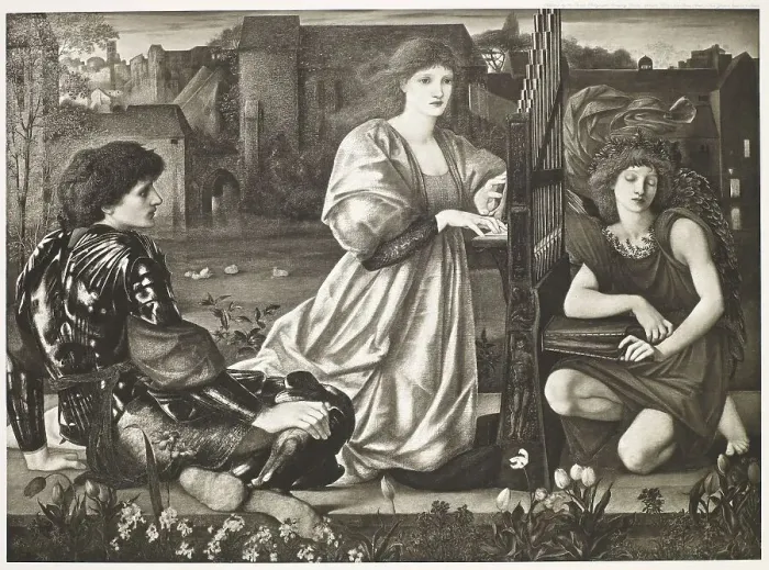Framed Print : Le Chant d'Amour, c1860s, (1900). Creator: Unknown Framed Print : Le Chant d'Amour, c1860s, (1900). Creator: Unknown