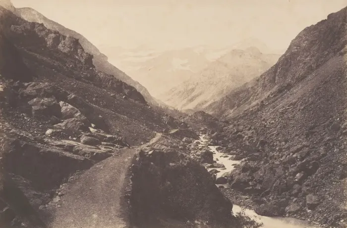 Framed Print : Le chaos en allant a Gavarnie, St-Sauveur, 1853. Creator: Joseph Vigier Framed Print : Le chaos en allant a Gavarnie, St-Sauveur, 1853. Creator: Joseph Vigier