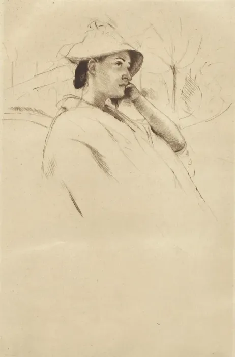 Framed Print : Le Chapeau de Campagne, c1900-1926. Creator: Mary Cassatt Framed Print : Le Chapeau de Campagne, c1900-1926. Creator: Mary Cassatt