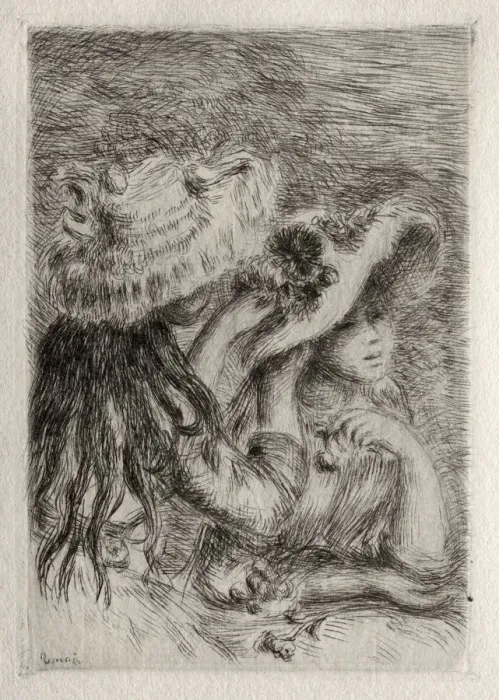 Framed Print : Le Chapeau epingle, 1894. Creator: Pierre-Auguste Renoir (French, 1841-1919) Framed Print : Le Chapeau epingle, 1894. Creator: Pierre-Auguste Renoir (French, 1841-1919)