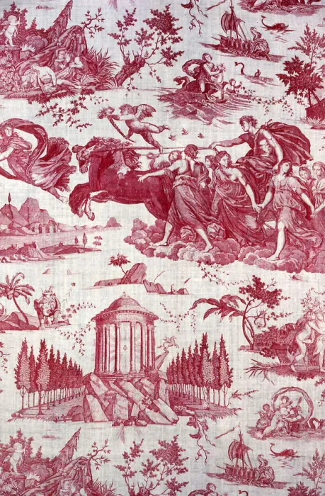 Framed Print : Le Char de l Aurore (The Chariot of Dawn) (Furnishing Fabric), Nantes, 1785 / 89 Framed Print : Le Char de l Aurore (The Chariot of Dawn) (Furnishing Fabric), Nantes, 1785 / 89