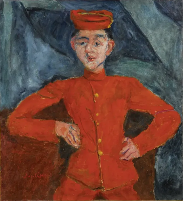 Framed Print : Le Chasseur de chez Maxims, c. 1925. Artist: Soutine, Chaim (1893-1943) Framed Print : Le Chasseur de chez Maxims, c. 1925. Artist: Soutine, Chaim (1893-1943)