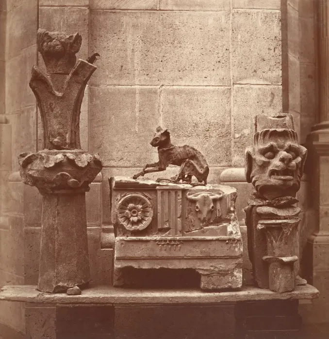 Framed Print : Le Chat Momifie (trouve dans les fouilles de Saint-Germain-en-Laye), ca. 1862