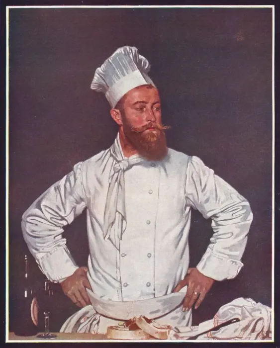 Framed Print : Le Chef de l Hotel Chatham, Paris, c1921. Artist: William Newenham Montague Orpen Framed Print : Le Chef de l Hotel Chatham, Paris, c1921. Artist: William Newenham Montague Orpen