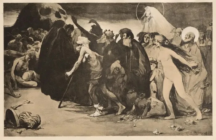 Framed Print : Le Chemin de la Mort, 1899. Creator: Eugene Trigoulet (French, 1867-1910); Imprimerie Framed Print : Le Chemin de la Mort, 1899. Creator: Eugene Trigoulet (French, 1867-1910); Imprimerie