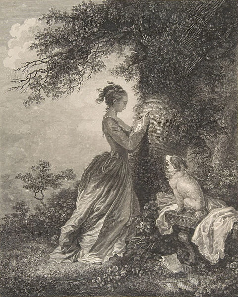 Le Chiffre d Amour, 18th century. 18th century. Creator: Nicolas de Launay