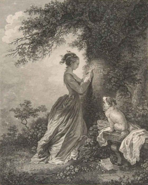 Framed Print : Le Chiffre d Amour, 18th century. 18th century. Creator: Nicolas de Launay Framed Print : Le Chiffre d Amour, 18th century. 18th century. Creator: Nicolas de Launay