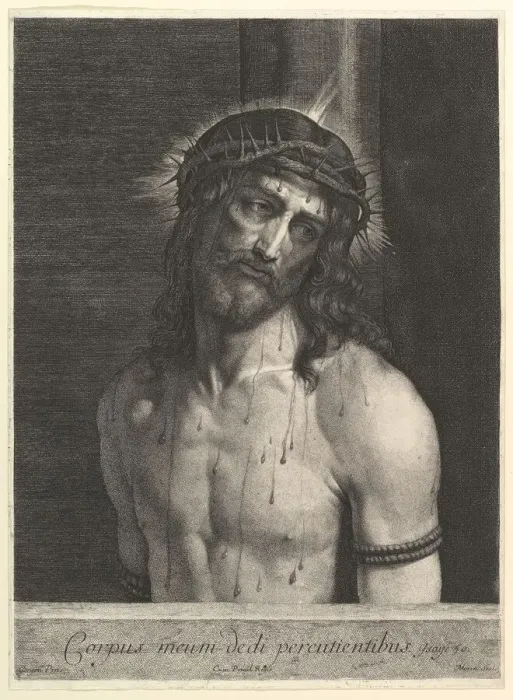 Framed Print : Le Christ a la colonne. Creator: Jean Morin