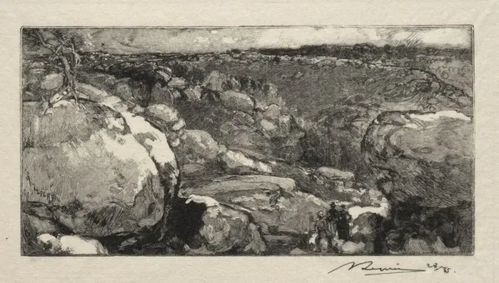 Framed Print : Le cirque du Long- Rocher. Creator: Auguste Louis Lepere (French, 1849-1918) Framed Print : Le cirque du Long- Rocher. Creator: Auguste Louis Lepere (French, 1849-1918)