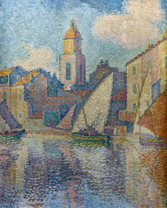 Framed Print : Le clocher de Saint-Tropez, 1896. Creator: Signac; Paul (1863-1935) Framed Print : Le clocher de Saint-Tropez, 1896. Creator: Signac; Paul (1863-1935)