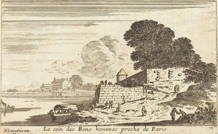 Framed Print : Le coin des Bons hommes proche de Paris. Creator: Israel Silvestre Framed Print : Le coin des Bons hommes proche de Paris. Creator: Israel Silvestre