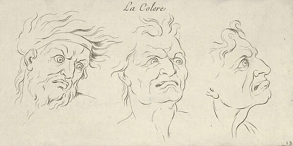 Le Colere (from Caracteres des passions, gravé