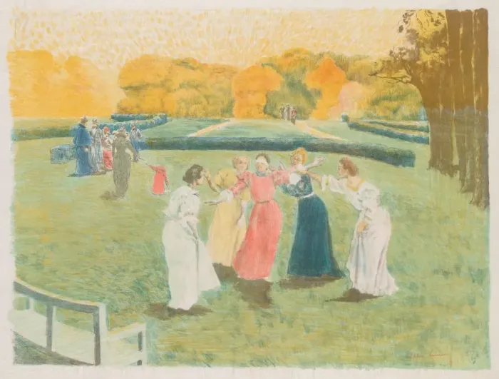 Framed Print : Le Colin-Maillard, 1897. Creator: Alexandre Lunois (French, 1863-1916) Framed Print : Le Colin-Maillard, 1897. Creator: Alexandre Lunois (French, 1863-1916)