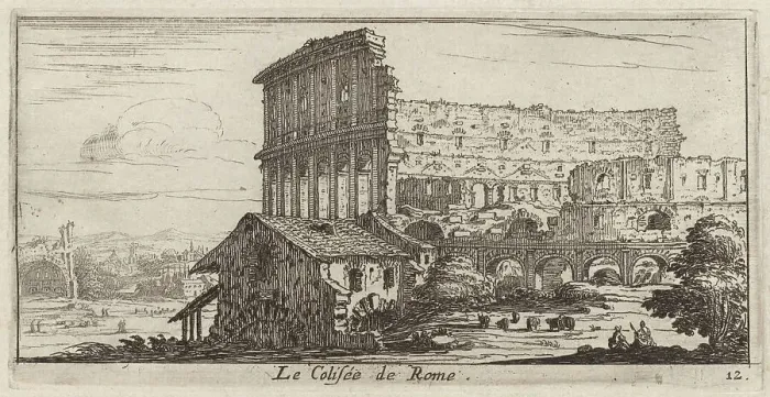 Framed Print : Le Colisée de Rome, 1640-1660. Creator: Israel Silvestre Framed Print : Le Colisée de Rome, 1640-1660. Creator: Israel Silvestre