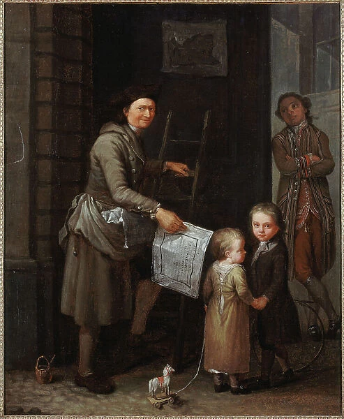 Le Colleur d'affiche, between 1735 and 1740. Creator: Etienne Jeaurat