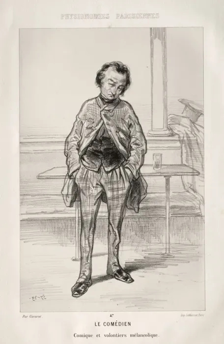 Framed Print : Le Comedien. Creator: Paul Gavarni (French, 1804-1866) Framed Print : Le Comedien. Creator: Paul Gavarni (French, 1804-1866)