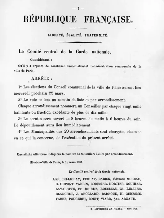 Framed Print : Le Comite Central de la Garde Nationale, from French Political posters of the Paris Commune Framed Print : Le Comite Central de la Garde Nationale, from French Political posters of the Paris Commune