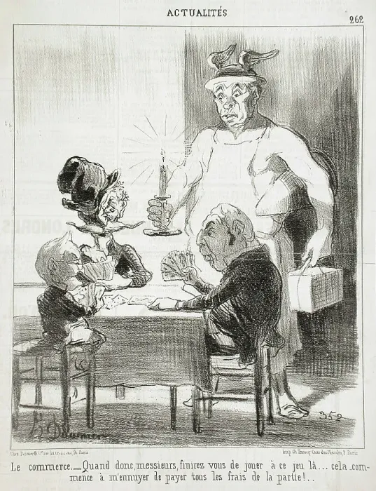 Framed Print : Le Commerce...Quand donc... 1851. Creator: Honore Daumier Framed Print : Le Commerce...Quand donc... 1851. Creator: Honore Daumier