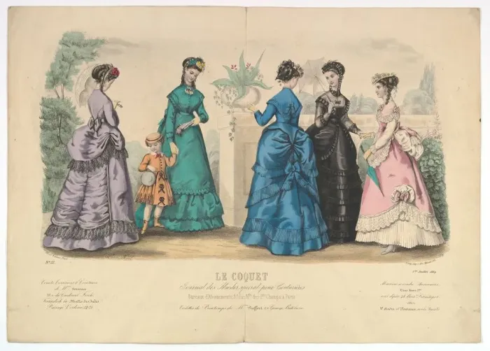 Framed Print : Le Coquet, No. 22, from Journal des Modes Special pour Couturieres, July 1 Framed Print : Le Coquet, No. 22, from Journal des Modes Special pour Couturieres, July 1