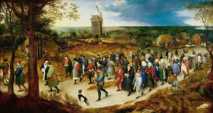 Framed Print : Le Cortege des Noces (The Wedding Cortege). Creator: Brueghel, Jan, the Elder Framed Print : Le Cortege des Noces (The Wedding Cortege). Creator: Brueghel, Jan, the Elder