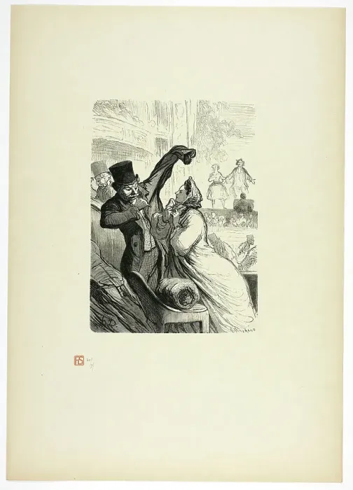 Framed Print : Le couplet final, from Tirage Unique de Trente-Six Bois, 1862, printed 1920. Creator: Charles Maurand Framed Print : Le couplet final, from Tirage Unique de Trente-Six Bois, 1862, printed 1920. Creator: Charles Maurand