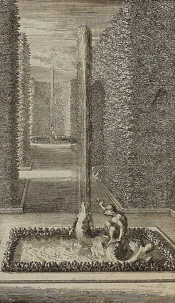 Le Dauphin et le singe, 1677. Creator: Sebastien Le Clerc