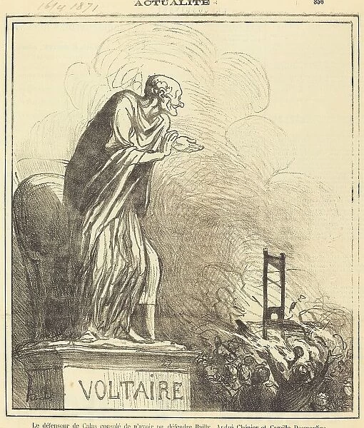 Le défenseur de Calas consolé... 1871. Creator: Honore Daumier