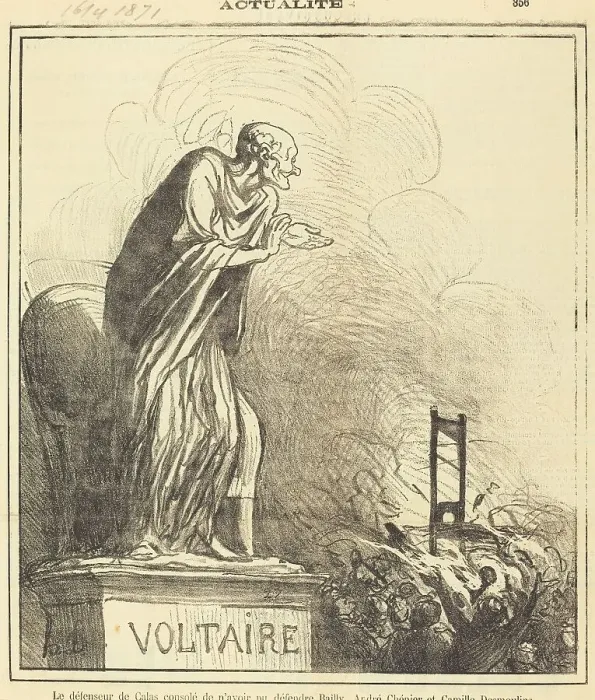Framed Print : Le défenseur de Calas consolé... 1871. Creator: Honore Daumier Framed Print : Le défenseur de Calas consolé... 1871. Creator: Honore Daumier