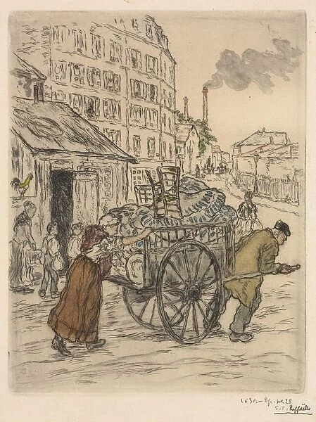 Le Demenagement, 1894. Creator: Jean-Francois Raffaelli (French, 1850-1924)
